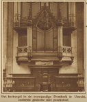 870132 Interieur van de Domkerk (Domplein) te Utrecht: het orgel.